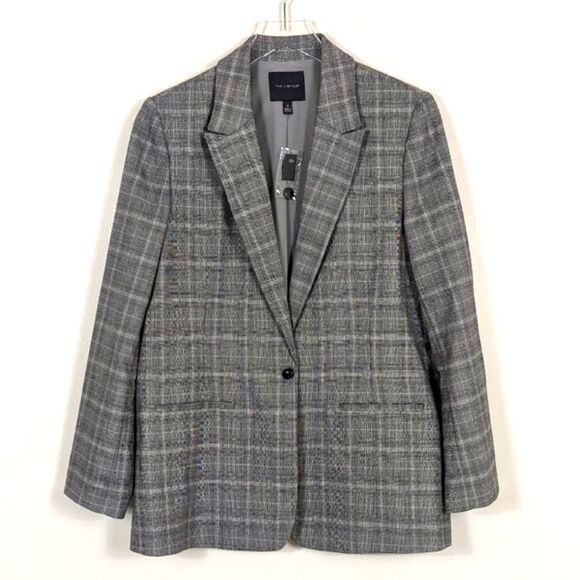 The Limited Jackets & Blazers - The Limited Black and White Boyfriend Blazer Women's 8